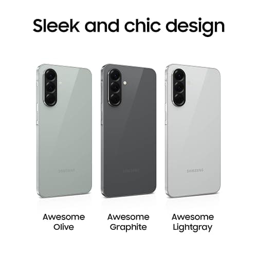 Samsung Galaxy A56 5G Cell Phone, 128GB AI Smartphone, Unlocked Android, AI Photo Edits, Large Screen, Long Battery Life, 2025, US 1 Yr Manufacturer Warranty, Awesome LightGray thumbnail 2