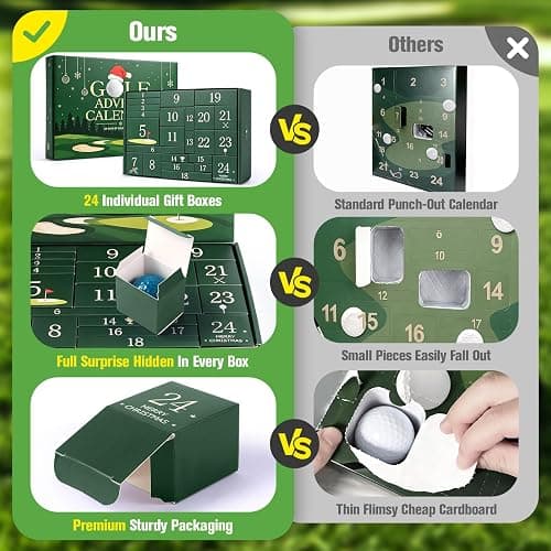 Golf Advent Calendar 2026 for Men Teens, 24 Days Golf Countdown Gifts | 24 Individual Gift Boxes, 24 Days Golf Accessories Gifts for Golfers Boyfriend Husband Dad Retirement & Birthday Presents thumbnail 5