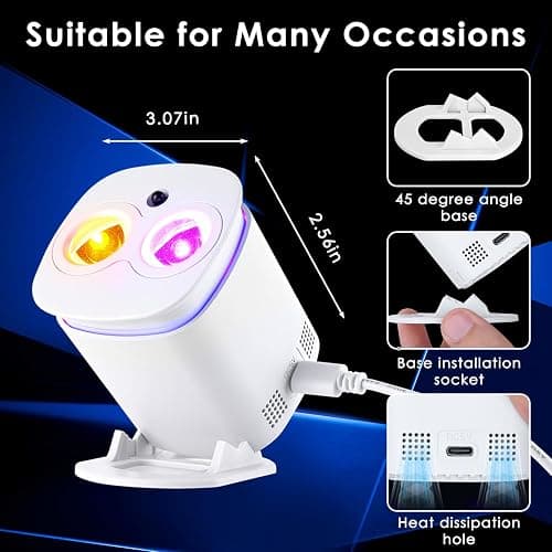 Pedica Galaxy Projector, Galaxy Projector for Bedroom, Night Light for Kids, Nebula Ceiling LED Lamp, Room Decor, with Timer and Remote, Gifts for Birthdays thumbnail 6