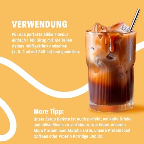 MORE Barista Zerup, Hazelnut, 65 ml, für Kaffee, Tee und Heißgetränke, vegan, zero Kalorien - made in Germany thumbnail 6