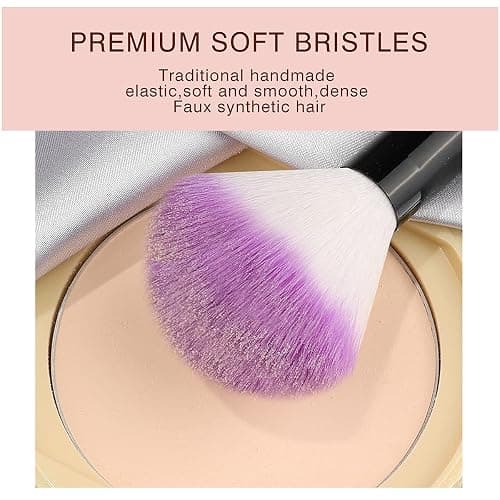 Make up Brushes, VANDER Professional 32pcs Makeup Brush Set, Makeup Brushes Set Foundation Blending Cosmetic Brush Set Kit,Purple thumbnail 6