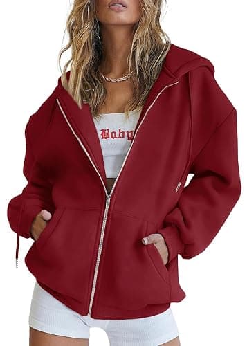 PRETTYGARDEN Women's 2025 Zip Up Y2K Hoodies Casual Long Sleeve Sweatshirts Fall Spring Track Jackets with Pockets - Image 1