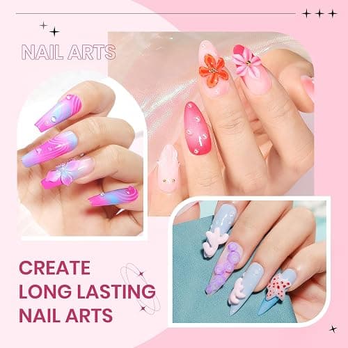 SUPWEE 3D Sculpting Gel for Nail Art, Clear White Non Stick Hand Hard Gel | Modeling Gel for Nails Home Manicure, Nail Salon, Nail Charms, Extension, Carving, Molding, Solid Builder Gel thumbnail 6