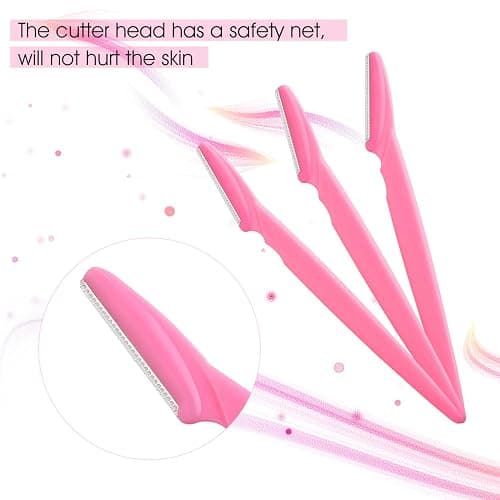 FEPITO 12 Pcs Eyebrow Razors Eyebrow Trimmer Facial Hair Remover for Women and Men(4 colors) thumbnail 3