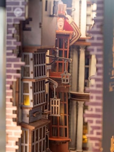 Revell Model Kit Tiny Adventures I Diagon Alley Harry Potter I 3D Miniature House I Book Nook Wooden Bookend I Birth Gift for Fans I Bookend Harry Potter thumbnail 6