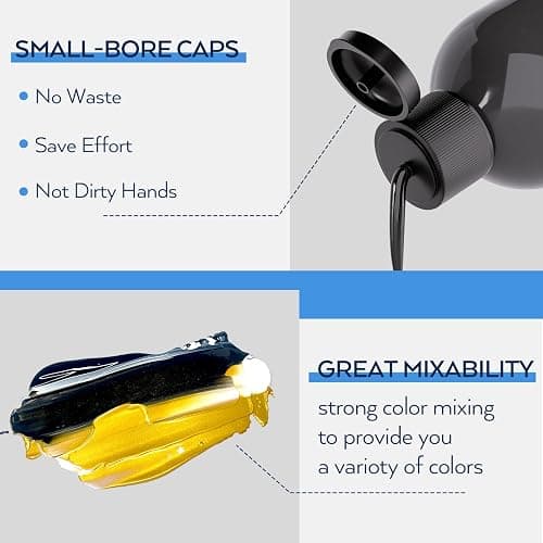 Nicpro Black Fabric Paint for Furniture, 8.45 oz (250 ml) Fabric Paint for Clothes Permanent, Soft Rich Pigment Non-Toxic Textile Paint for Fabric DIY Crafts T-shirts Shoes Jeans for Kid Adult thumbnail 6