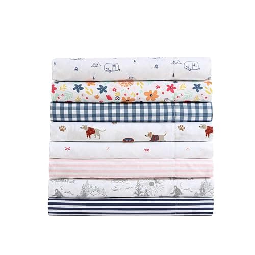 Eddie Bauer Kids - Twin XL Sheets, Stain-Resistant Toddler Bedding with Matching Sham(s), Super Soft, Ideal Girl Room Essentials (Little Stripe Pink, Twin XL) thumbnail 8