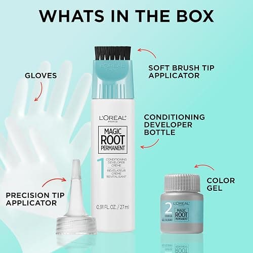 L’Oréal Paris Magic Root Permanent Hair Color, 10 Minute Hair Dye Kit to Rescue Roots with 100% Gray Hair Coverage, 7 Dark Blonde, 2 Pack (Packaging May Vary) thumbnail 4