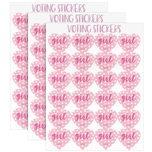 Juvale Boy or Girl Voting Board - Interactive Gender Guessing Board - Classic Black Chalkboard Baby Shower Decoration - Easy Tabletop Display for Baby Shower Games - Black, 12 x 17 in, 144 Stickers thumbnail 8