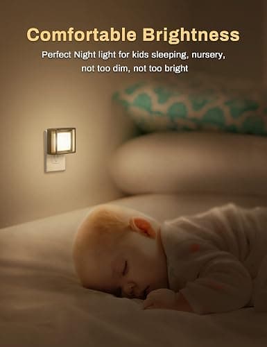 DORESshop LED Night Light, Night Lights Plug Into Wall [2 Pack] with Dusk-to-Dawn Sensor, Dimmable Nightlights, Adjustable Brightness for Bathroom, Hallway, Bedroom,Kids Room,Stairway,Soft White thumbnail 7