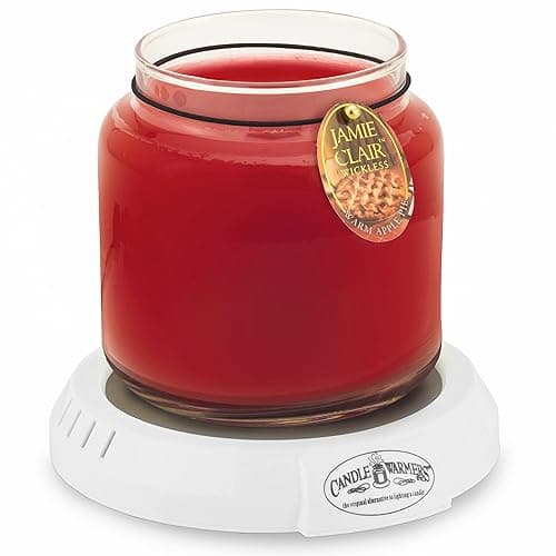 Candle Warmers Etc. Original Candle Warmer Plate (White, Plug-in) – Electric Candle Wax Melter Plate for jar Candles - Image 1
