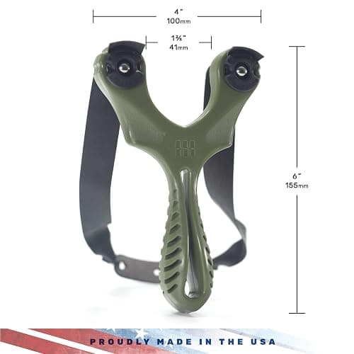 SimpleShot Axiom Ocularis Slingshot with Clay Ammo, Target, and Two Bands for Professional Hunting Target Marksmanship Shooting thumbnail 5