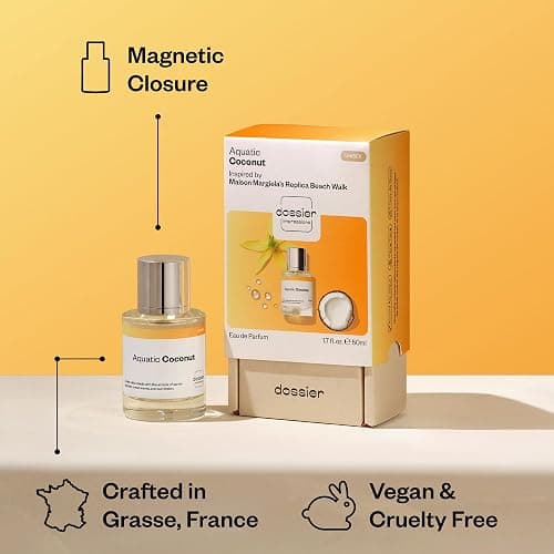 Dossier - Aquatic Coconut - Eau de Parfum - Inspired by Beach Walk - Long-lasting Fragrance - Vegan - Paraben Free - Unisex - 50ml / 1.7oz thumbnail 5