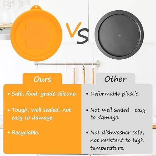 LUVCOSY 1 Cup Silicone Replacement Lids Storage Cover for Pyrex 7202-PC Glass Bowls (Container not Included) 4 Pack Microwave, Dishwasher and Freezer Safe thumbnail 5