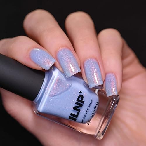 ILNP Rainshower - Pastel Periwinkle Blue Shimmer Nail Polish thumbnail 4