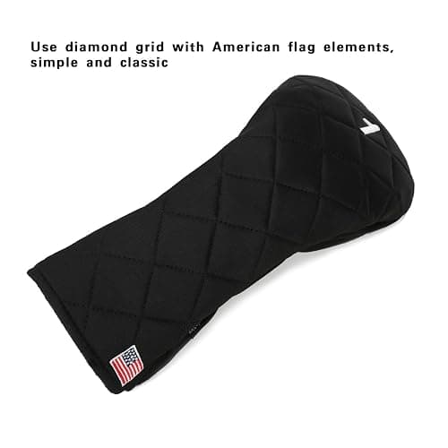 YuEagleSky Golf Head Covers Driver Fairway #3#5 Hybrid USA Flag for Club Men Women, (Black or White) thumbnail 5