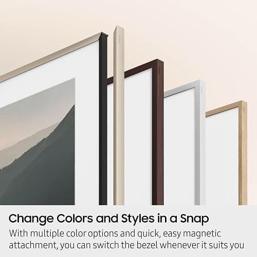 Samsung 65" The Frame Customizable Bezel (2026 Model), Magnetic, Easy Installation, VG-SCFH65SGMZA, Sand Gold Metal thumbnail 3