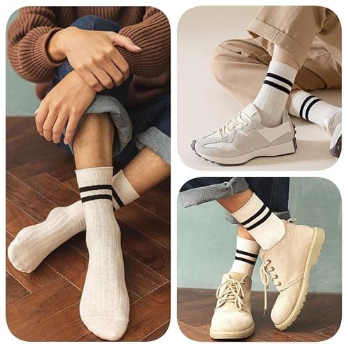 Mens Athletic Cotton Socks Five Pack Ankle Sock thumbnail 6
