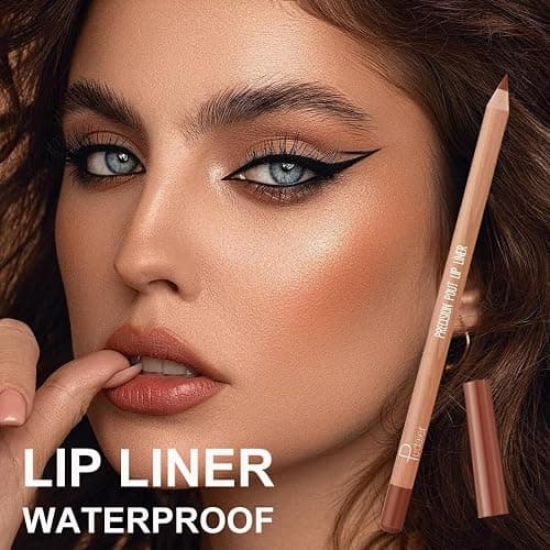 12 Colors Lip Liner Set, Matte Finish Series Lip Liners Pen Kit for Women, Long Lasting Waterproof Smooth High Pigmented Lip Pencil for Daily Makeup (Set B) thumbnail 2