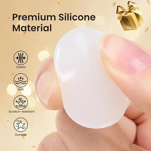 Beetles Nail Stamp 3Pcs Silicone French Tip Nail Stamp Kit with Replacement Nail Stamper Heads and Scrapers Soft Silicone Nail Printing Tool for Home Manicure Diy Nail Art Salon Gifts for Girls thumbnail 4