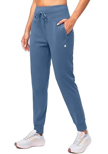 G Gradual Women's Fleece Lined Joggers High Waisted Water Resistant Thermal Winter Sweatpants Running Hiking Pockets - Image 1