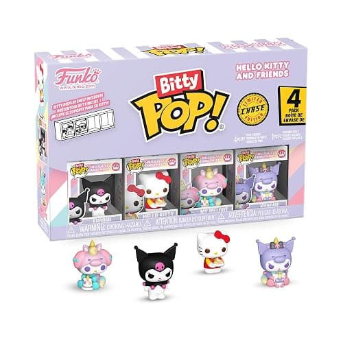 Funko Bitty POP! 4 Pack: Kuromi, Hello Kitty - 1 in 6 Chance of Rare Chase | Official Anime Merch - Tiny 0.9 inch Figures with Display Shelf - Cake Topper, Party Bag and Stocking Filler Gift thumbnail 3