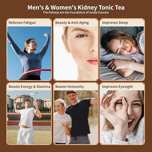 Ginseng Five Treasures Kidney Tea, Traditional Chinese Herbal TeaBags, Natural Kidney Cleanse Detox Tea for Women & Men, 7 Precious Ingredients Formula(1 Pack/25 Bags) thumbnail 5