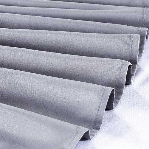 MEILA Wrap Around Bed Skirt Three Fabric Sides Elastic Dust Ruffled 16 Inch Tailored Drop,Easy to Install Fade Resistant-Grey, Twin/Full thumbnail 6