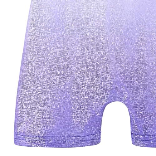 HOZIY Leotards for Girls Gymnastics Kids Children Biketard Snowflake Ribbon Blue Purple Hot Pink Sparkle thumbnail 5