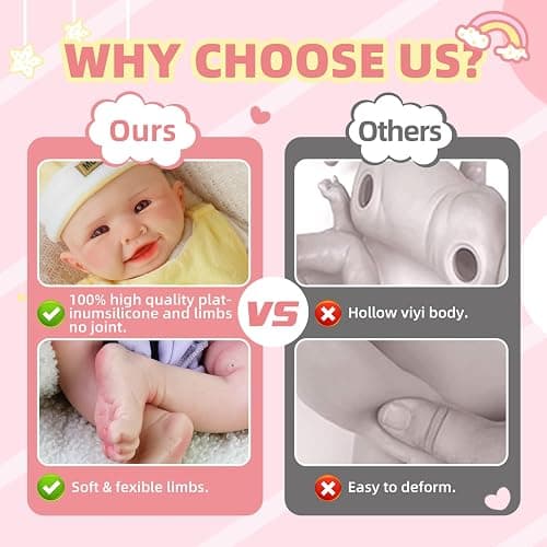 GiggleBabble Realistic Reborn Baby Doll - 17 Inch Full Silicone Doll & Lifelike - Cherished Companion and Excellent Gift for Kids - Christmas & New Year Present thumbnail 4