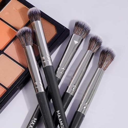 Pinselset Makeup MAANGE 54-teiliges Make up Pinsel Set, hochwertige synthetische Make-up-Pinsel, multifunktionales Schminkpinsel Set für Frauen und Mädchen (Schwarz, 54-teilig) thumbnail 4