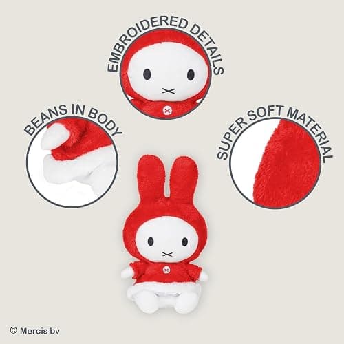 Kids Preferred Miffy Winter Plush Toy, Sitting Dutch Bunny by Dick Bruna, Soft Stuffed Animal Plushie for Girls & Boys - 13 Inches thumbnail 6