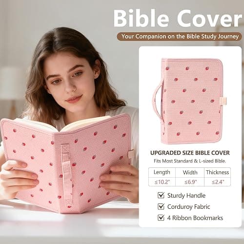 Bible Study Supplies Journaling Kit for Women with Bible Cover Case, Christmas Christian Gifts for Women, Bible Study Tools Accessories Set with Highlighters Pens, Pencil Case Notebook Annotation Kit thumbnail 5
