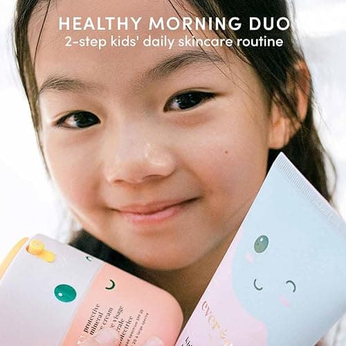 Happy Morning DUO Kids Spa Headband for Girls: Clean & Vegan Skin Care Bundle | Cloud Face Wash + SPF 20 Mineral Face Cream | Non-Toxic | Easy-to-Use Skincare thumbnail 2