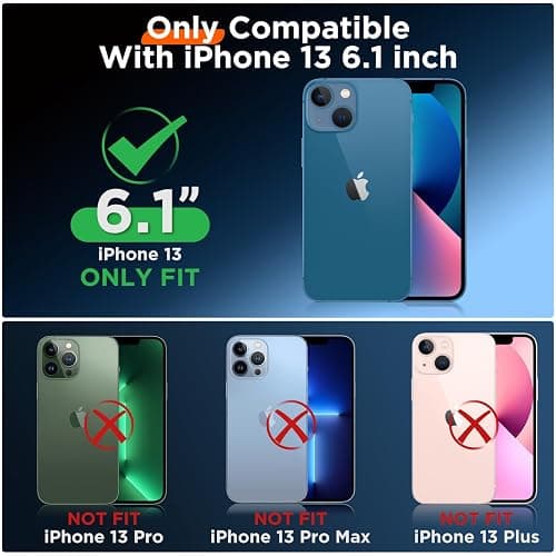 COFFKER for iPhone 13 Phone Case with [2X Screen Protectors], Liquid Silicone Shockproof Protective with Soft Anti-Scratch Microfiber Lining Slim Thin Case for iPhone 13 6.1 inch, Light Brown thumbnail 7