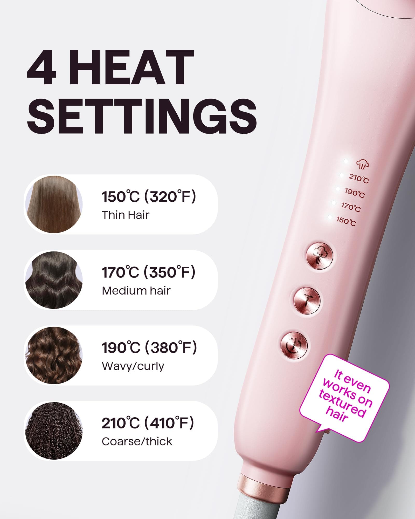 Wavytalk Pro Steam Hair Straightener Brush, Steamline Pro 3 in 1 Straightening Brush, Steam Reduces Damage, Nourishes Hair, and Expedites Straightening thumbnail 6