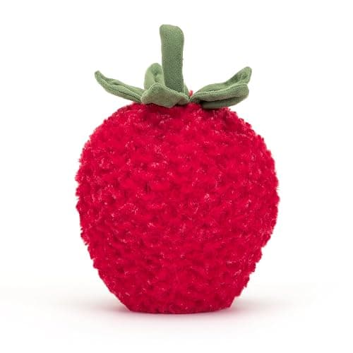 Jellycat Amuseables Strawberry Stuffed Toy, 8 inches - Fruit Plush - Fun Gift Idea thumbnail 3