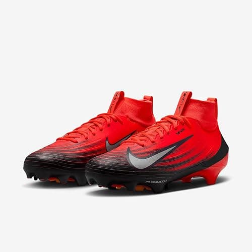 Nike Vapor Pro 1 Football Cleats (HM8850-104, White/Midnight Navy/Metallic Silver/Black) thumbnail 5