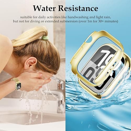 Waterproof Stainless Steel Milanese Band with Case Compatible for Apple Watch 38mm 40mm 41mm 42mm 44mm 45mm 46mm 49mm Women/Men,Magnetic Strap for iWatch Series 11 10 9 8 7 6 5 4 3 2 1 SE SE3 Ultra2/3 thumbnail 3