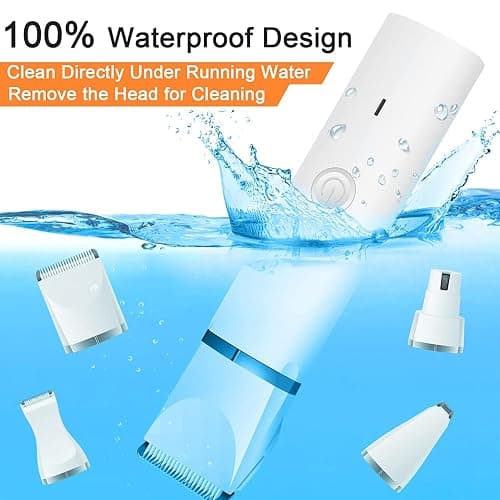Veeconn Dog Clippers Grooming Kit Hair Clipper-Low Noise Paw Trimmer- Rechargeable - Cordless Quiet Nail Grinder Shaver for Cats and Other Pets thumbnail 3