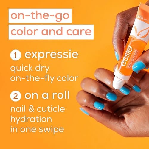 essie Nail Care, Apricot Cuticle Oil and Nail Treatment, 8-Free Vegan, On A Roll, 0.46 fl oz thumbnail 4