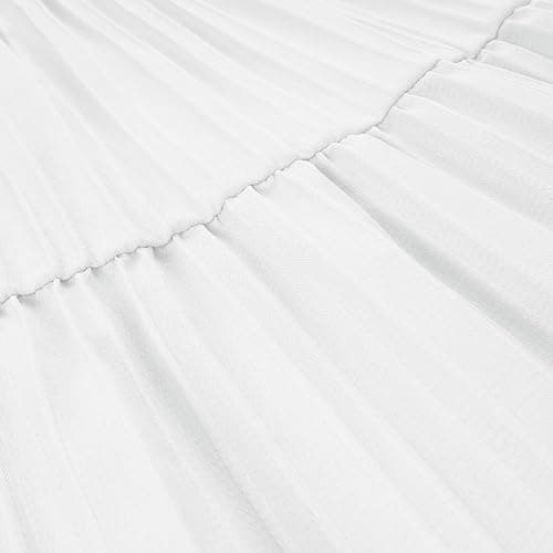 Girls Maxi Skirt Boho Casual Tiered High Waist A Line Flowy Long Skirt Kids Summer Swing Ankle Length Drawstring Skirts thumbnail 5