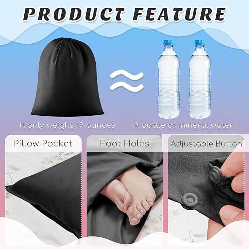 Irenare Self Tan Sleep Sack Reusable Body Self Tanners Lightweight Breathable Tanning Sleeping Sac for Bed Travel Sleeping Bag thumbnail 3