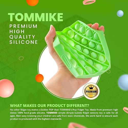 TOMMIKE Hexagon Push Pop Fidget Toy Bubble Sensory for Anxiety & Stress Relief Special Needs Autism Learning Office School Game Crafts Kids Adults (Burnt Coral) thumbnail 3
