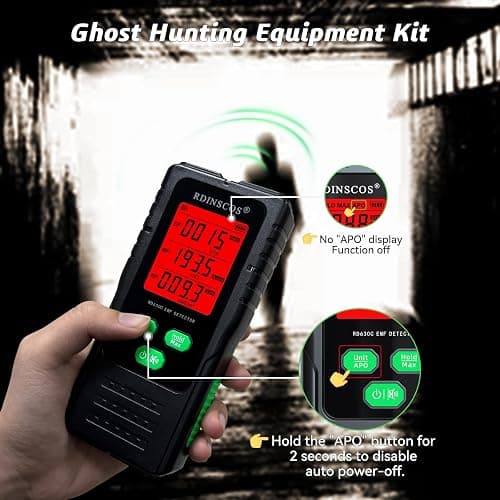 EMF Detector – 3-in-1 Electromagnetic Radiation Meter for AC Magnetic, AC Electric & Microwave Fields – Handheld EMF Reader for Home, Office & Smart Meters, Ideal for Non-Professional Users thumbnail 7