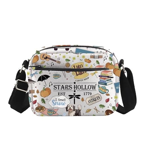 ENSIANTH Stars Hollow TV Show Inspired Crossbody Purses Bag Lukes Diner Gift Dragonfly Inn Lorelei Rory Fans Messenger Bag (Hollow 1779 HengCB) - Image 1