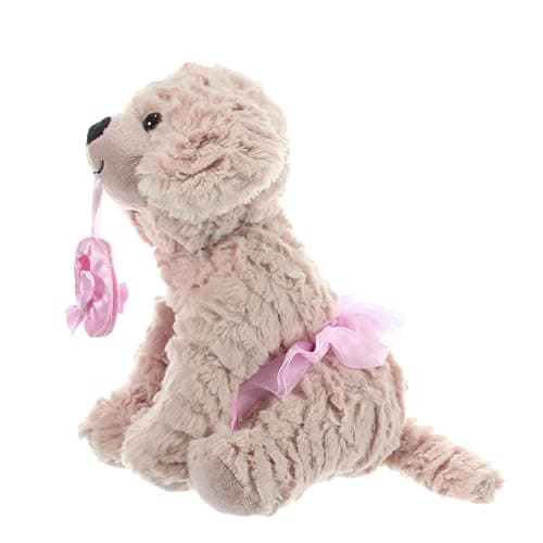 The Petting Zoo Ballerina Scruffy Dog Stuffed Animal, Dance Gifts, 10 in | Ballerina Scruffy Dog by Zoologee. Great for birthdays and dance recital gifts for girls thumbnail 4