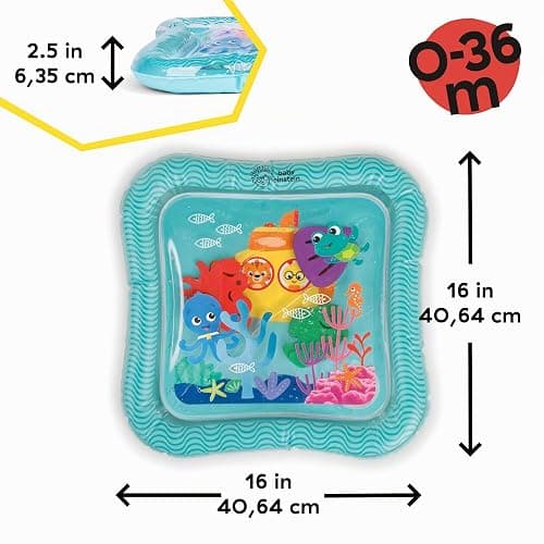 Baby Einstein, Tappetino d'acqua Sensory Splash Ocean Explorers, per giocare a pancia in giù o da seduti, 0-36 mesi thumbnail 3