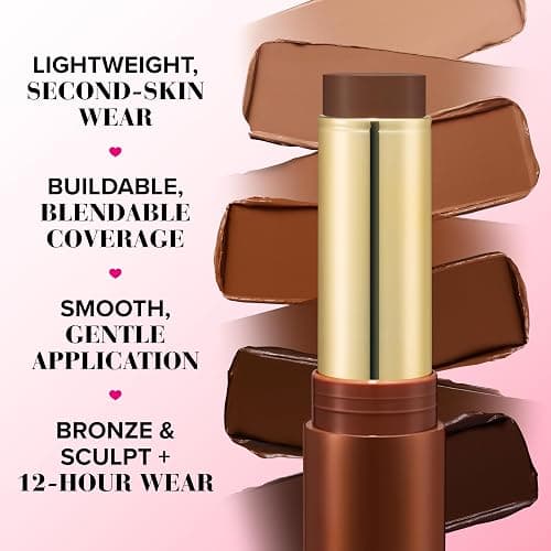 Too Faced Chocolate Soleil Melting Bronzing & Sculpting Stick | Multi-Use, Contour + Cream Bronzer Stick | Lightweight, Satin-Finish with Buildable Coverage, 0.28 Ounce thumbnail 3