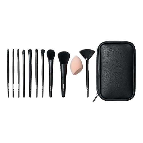 e.l.f. Full Face & Eye Makeup Brush Set with Travel Case, 11 Face & Eye Brushes For Creating A Full Face Makeup Look, Vegan & Cruelty-Free thumbnail 2